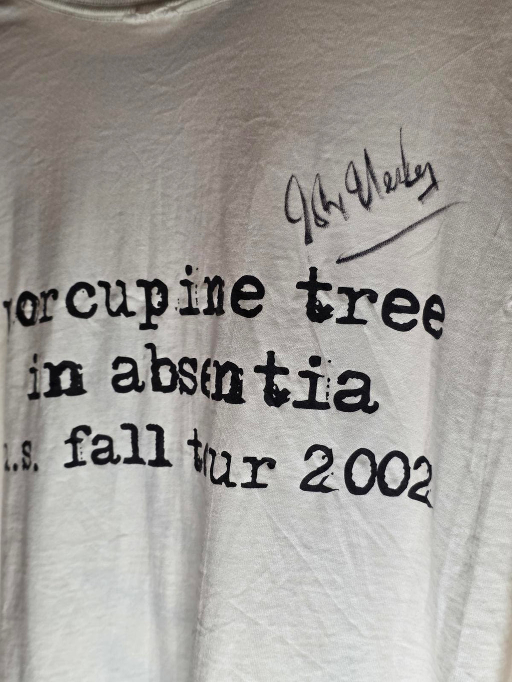 2002 Porcupine Tree In Absentia U.S. Fall Tour Rare Hand Signed Longsleeve Large