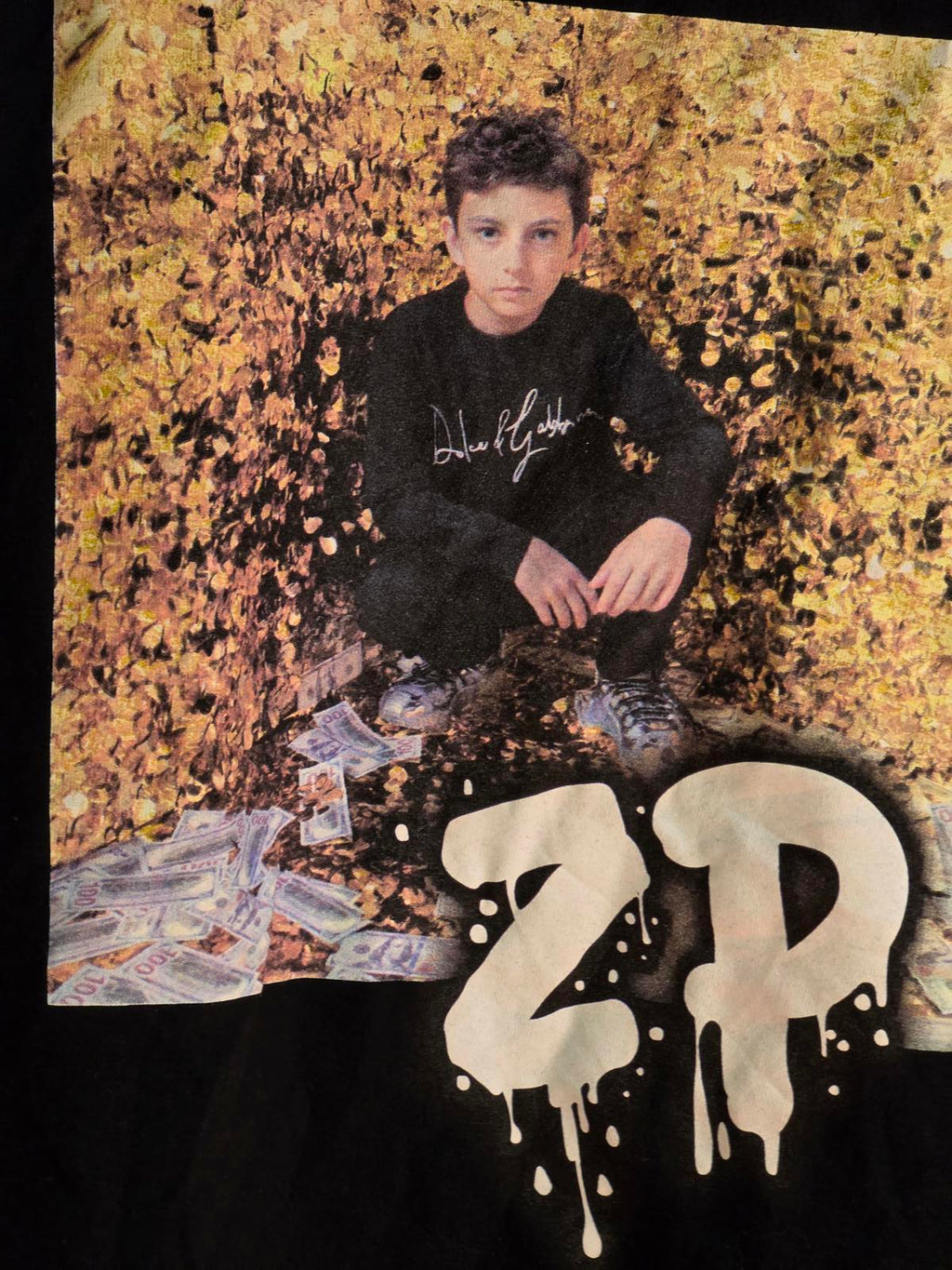 ZP 2021 Tour T-Shirt Black Large Graphic Print