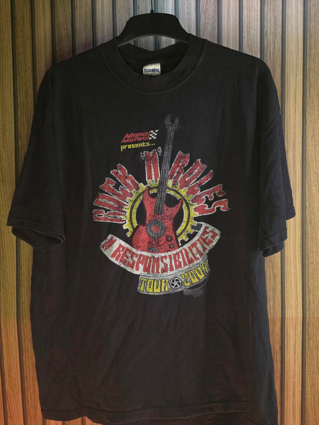 Vintage 2004 Advance Rock 'N' Roles 'N Responsibilities Tour Black T-Shirt XL