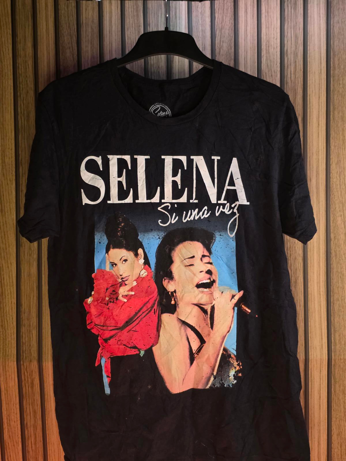Selena Si Una Vez Graphic T-shirt Black Medium