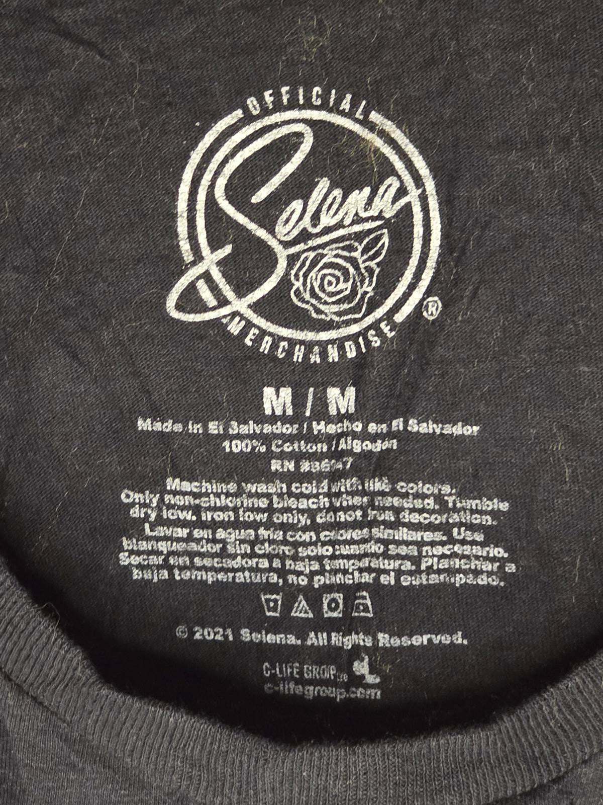 Selena Si Una Vez Graphic T-shirt Black Medium