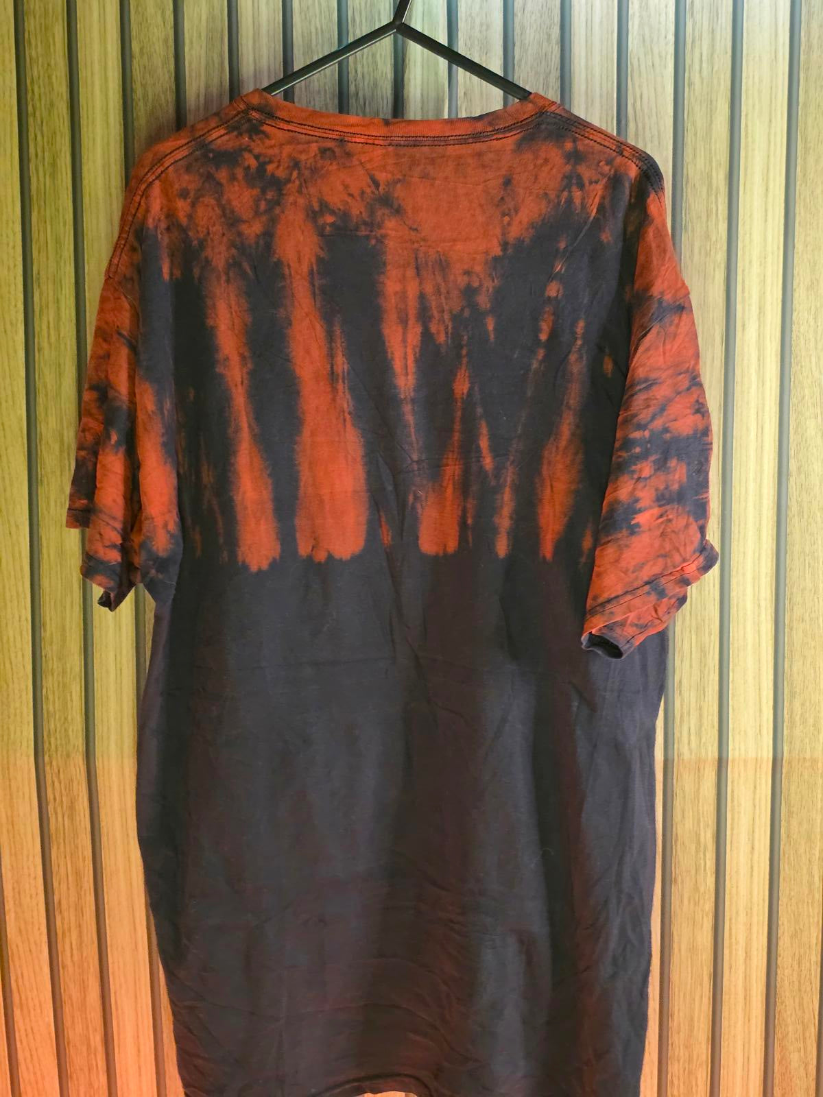 Chemistry Poetic Justice Graphic T-Shirt Tie Dye Black Red L
