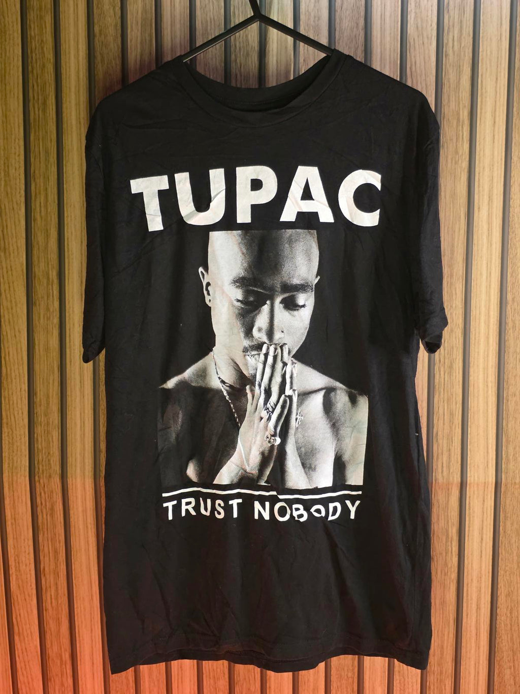 2PAC Tupac Trust Nobody Graphic T-Shirt Black Small