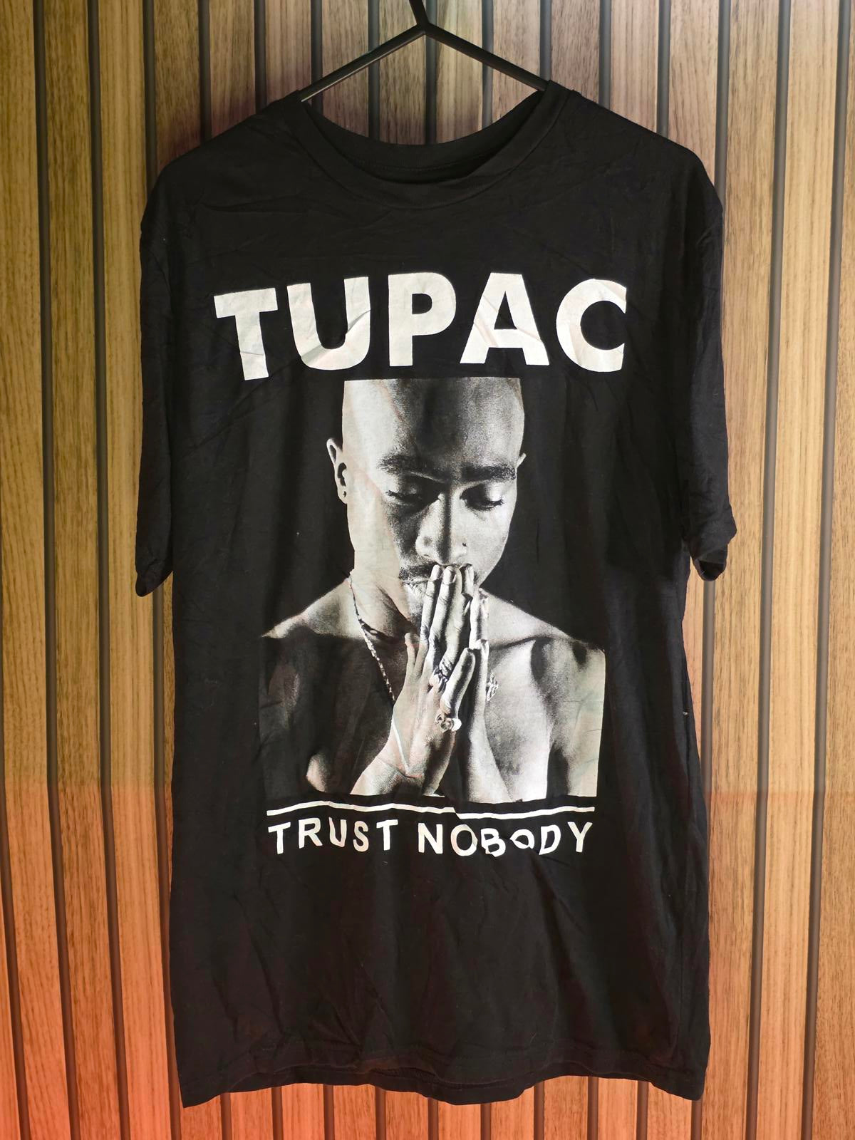 2PAC Tupac Trust Nobody Graphic T-Shirt Black Small