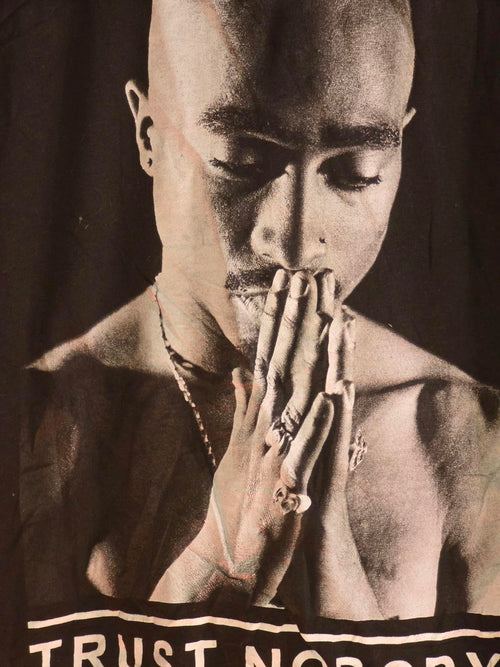 2PAC Tupac Trust Nobody Graphic T-Shirt Black Small