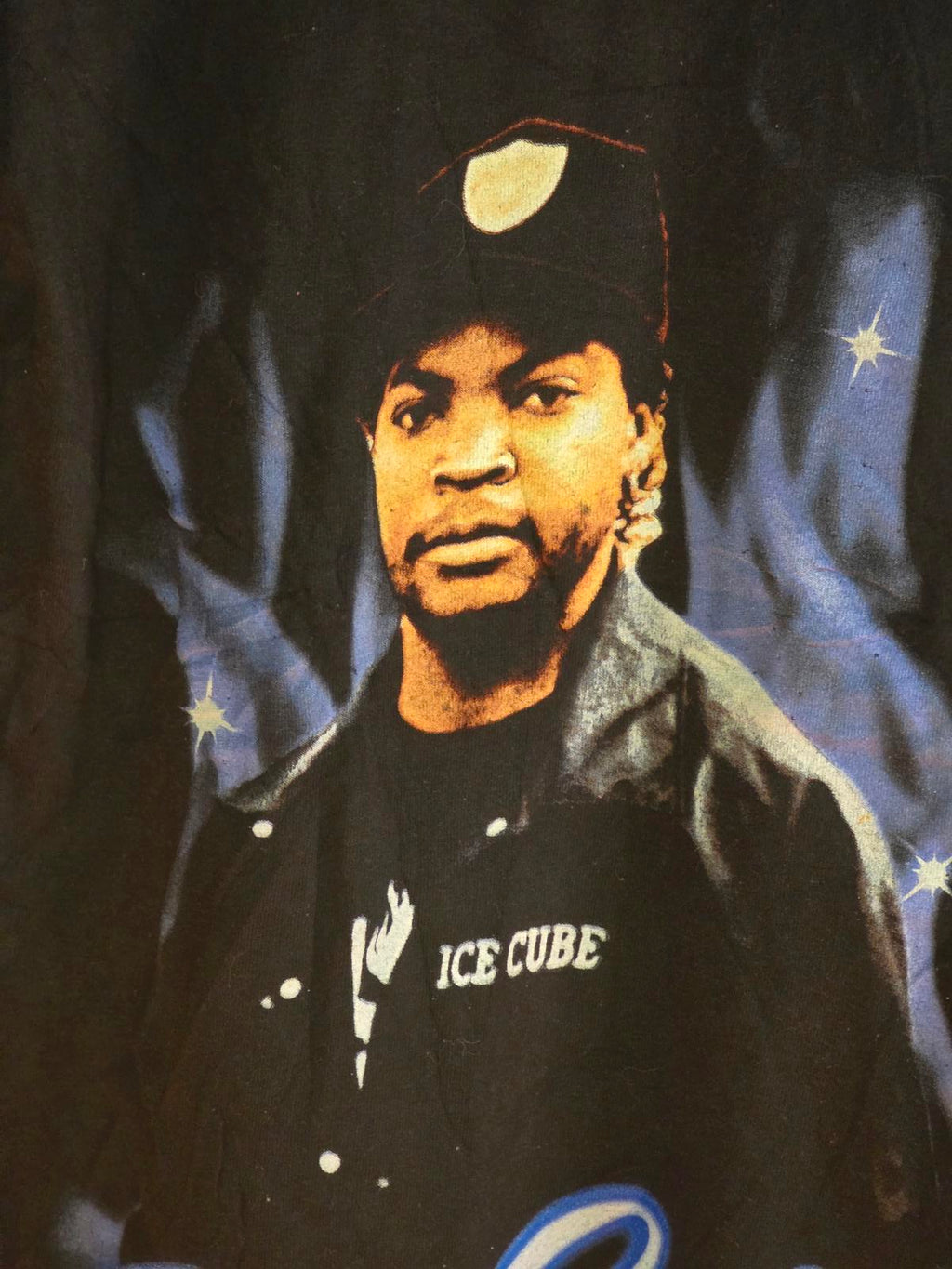 Ice Cube Graphic T-Shirt Black Medium Vintage Style