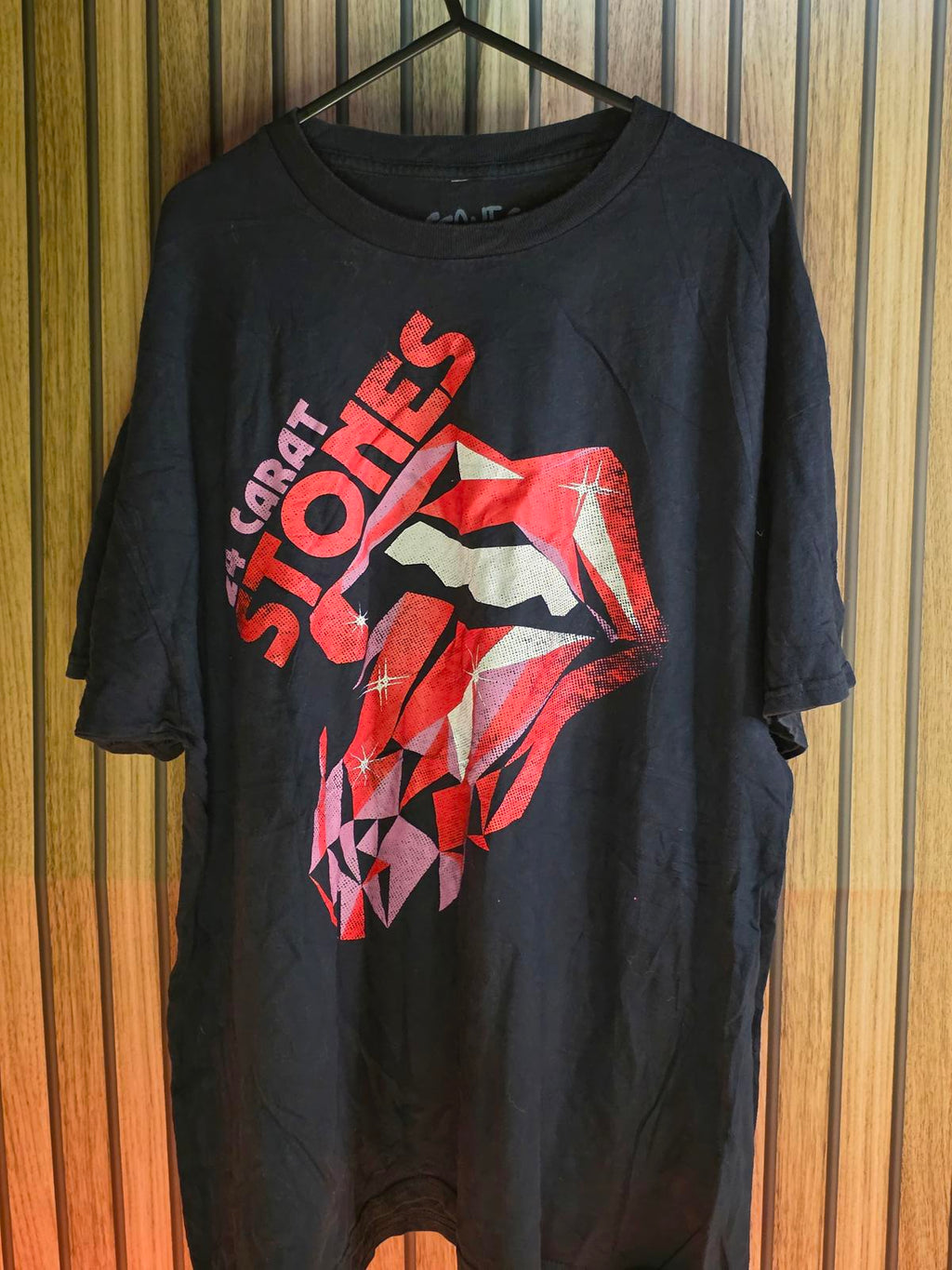 Bravado Rolling Stones Graphic T-Shirt Black Red Large