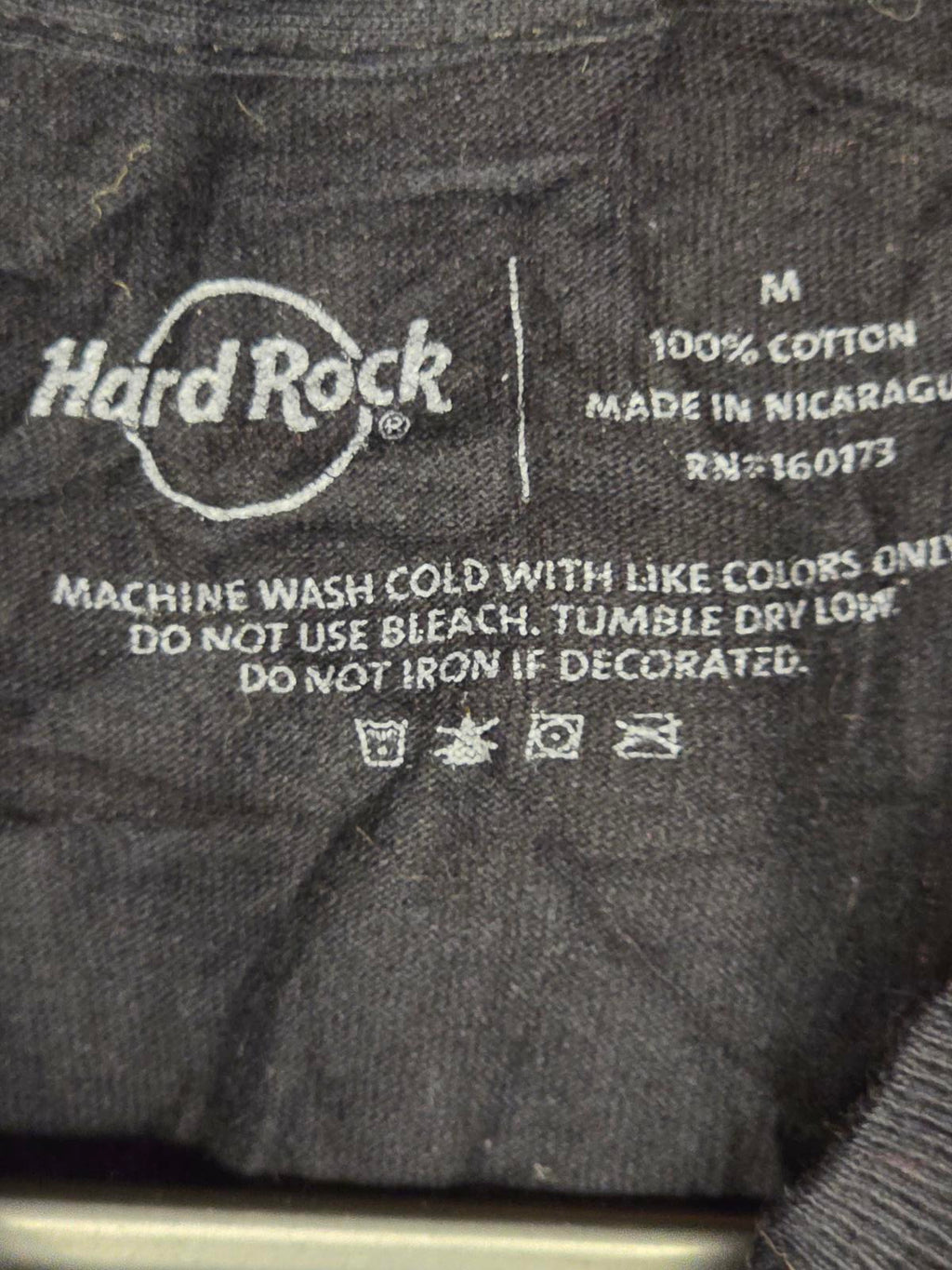 Hard Rock Unity T-Shirt Black Medium Cotton
