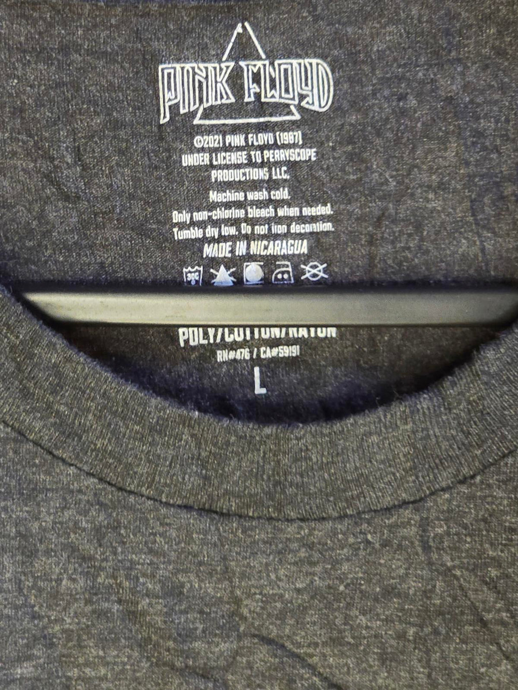 Pink Floyd The Dark Side of the Moon Graphic T-Shirt Black Large