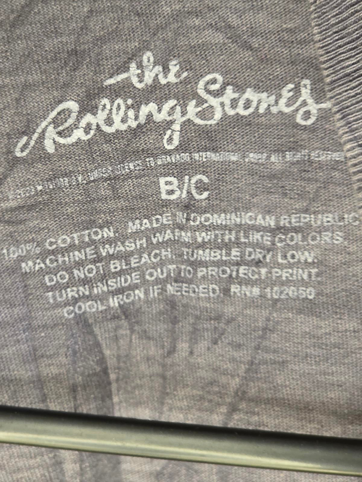 The Rolling Stones Graphic T-Shirt Multi Tongue Logos Grey Youth Large
