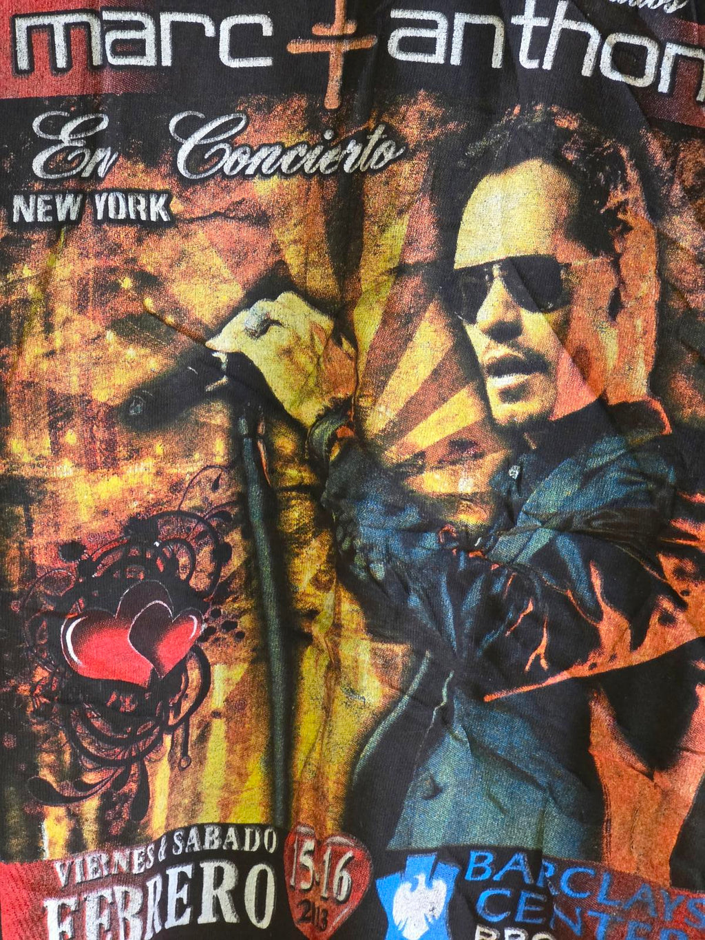 Marc Anthony Concert T-Shirt 2003 Black Medium