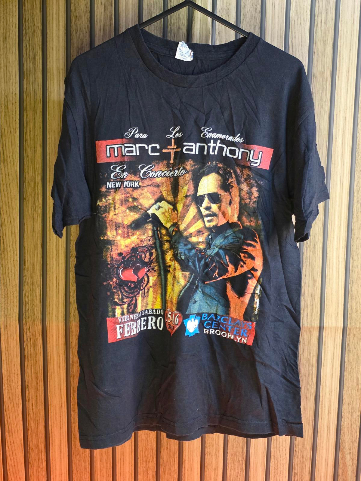 Marc Anthony Concert T-Shirt 2003 Black Medium