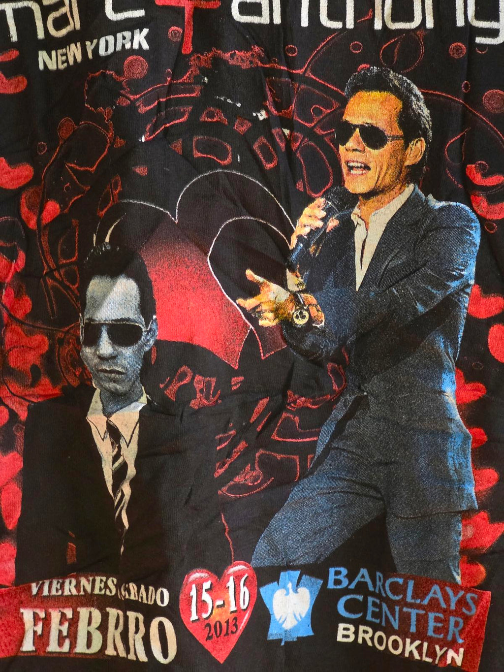 Marc Anthony Concert T-Shirt 2003 Black Medium