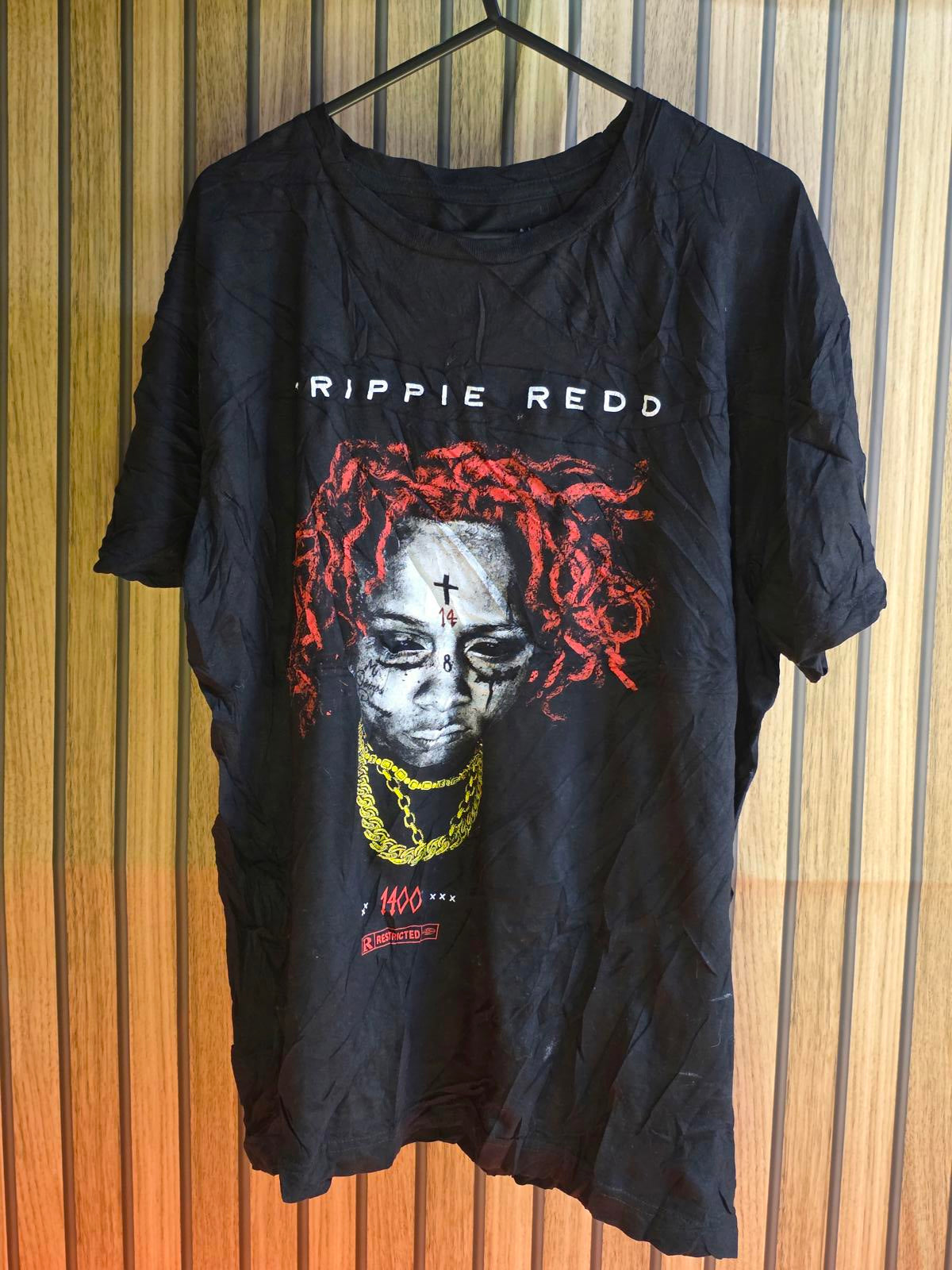 Trippie Redd Graphic T-Shirt Black Large 100% Cotton