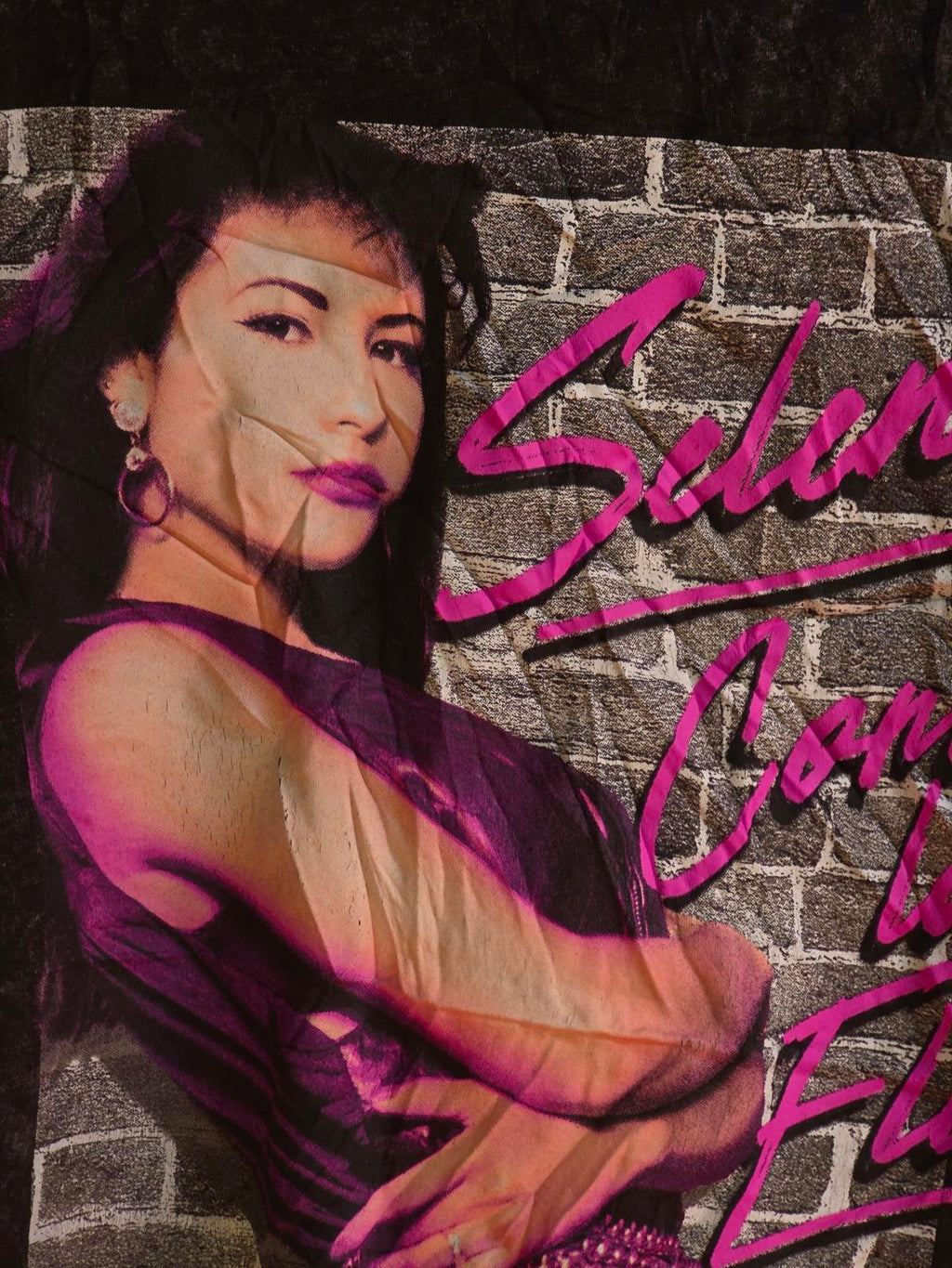 Selena Como La Flor 92 Tour Graphic T-Shirt Black Large