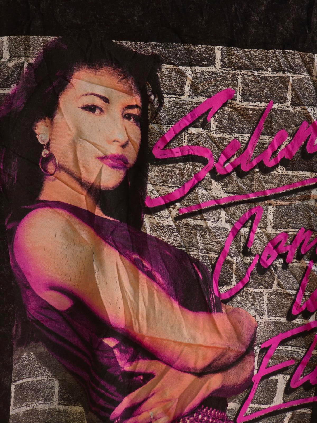 Selena Como La Flor 92 Tour Graphic T-Shirt Black Large