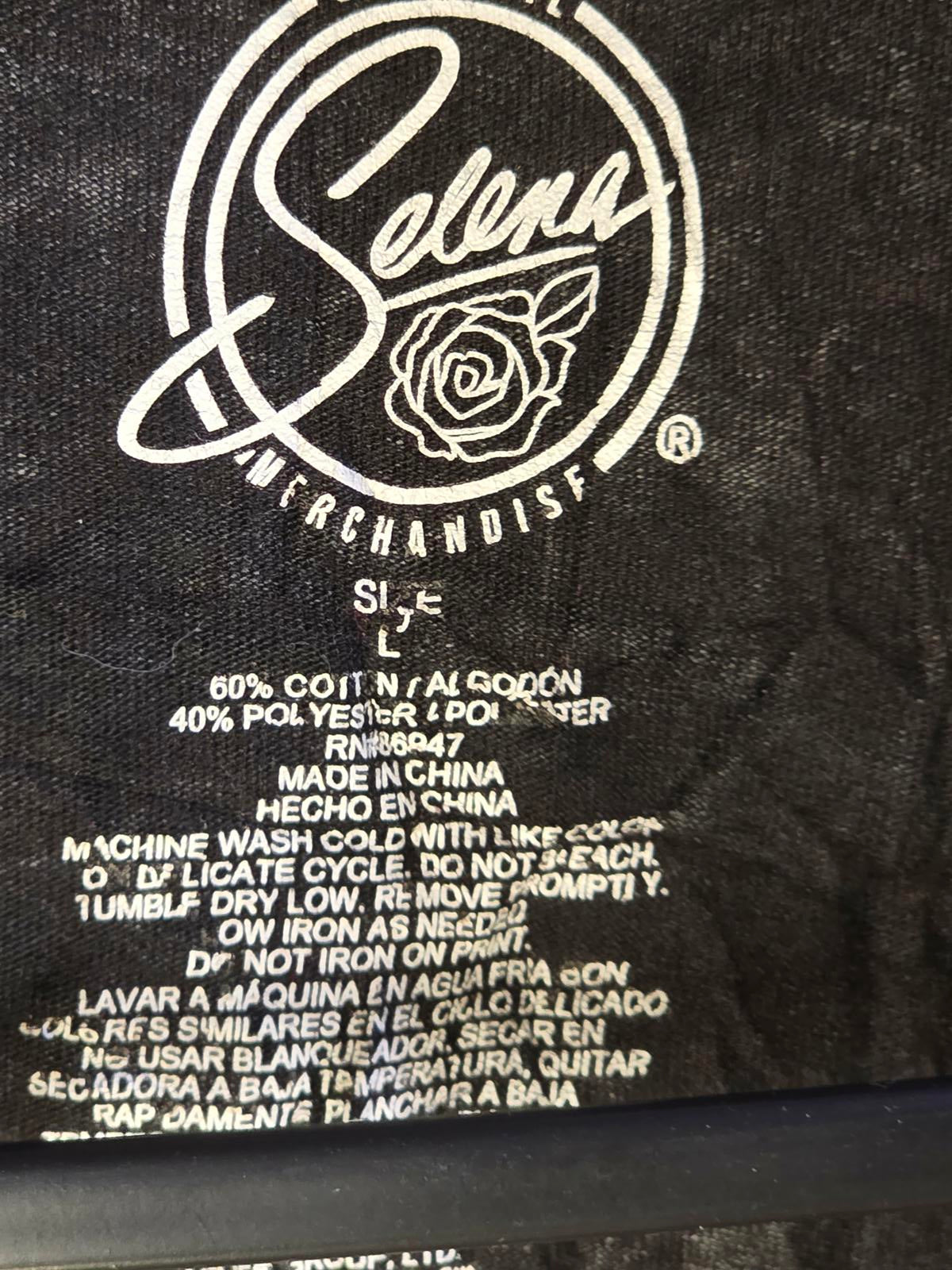 Selena Como La Flor 92 Tour Graphic T-Shirt Black Large