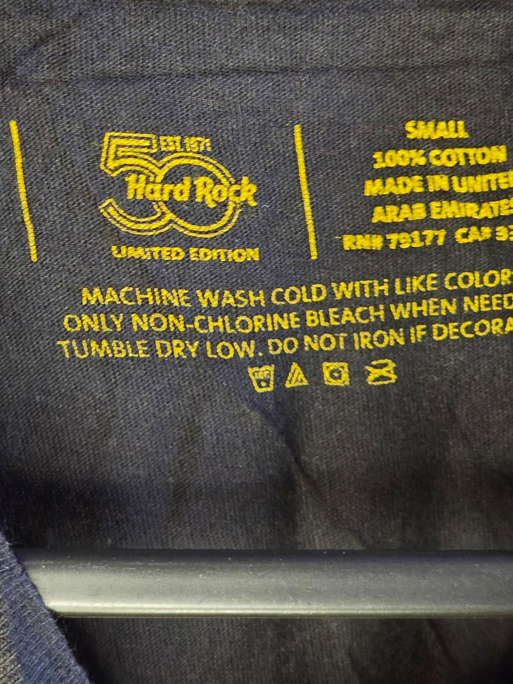 Hard Rock 50th Anniversary Boston Graphic T-Shirt Black Small