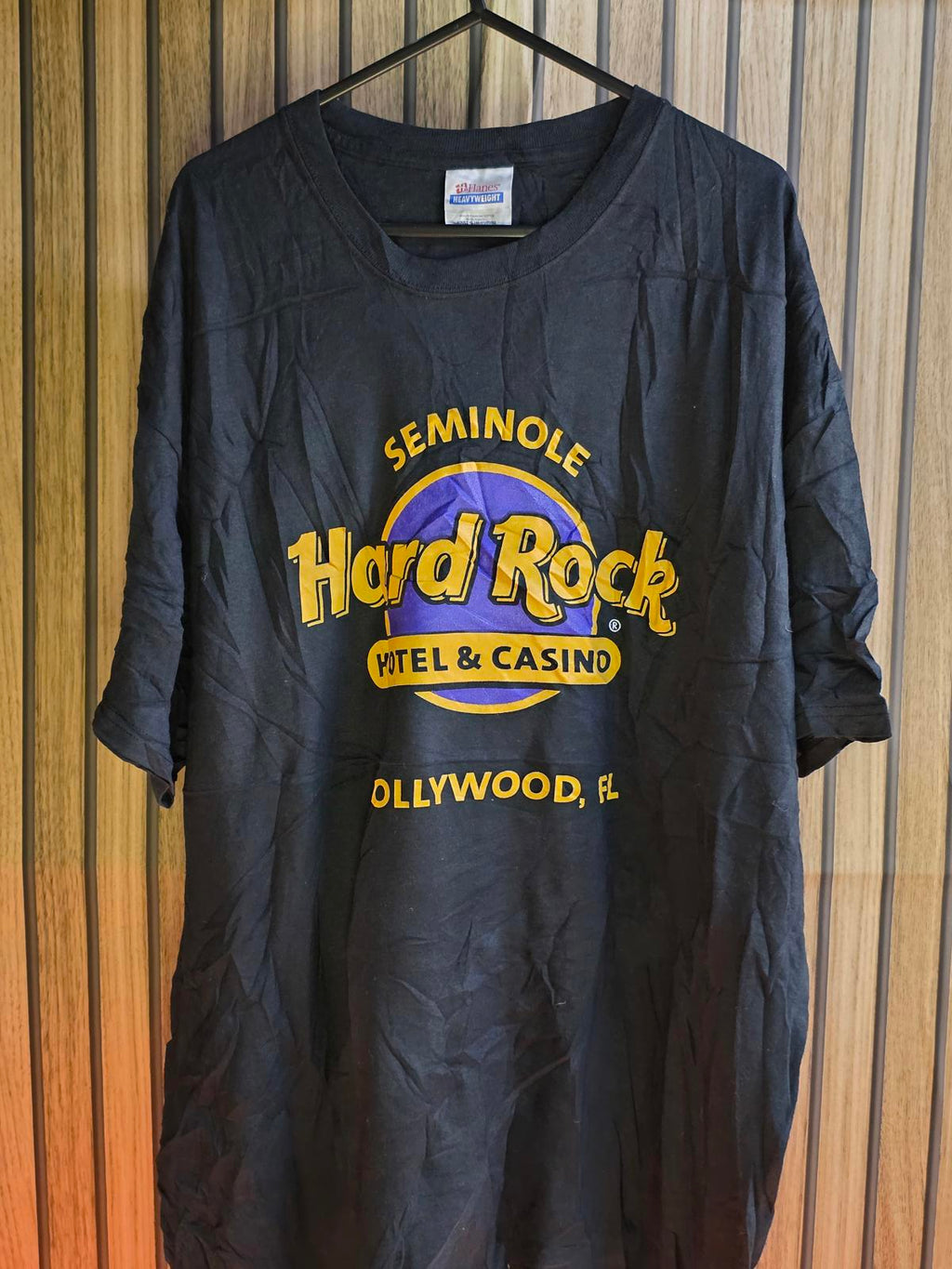 Hanes Hard Rock Seminole Hotel & Casino Graphic T-Shirt Black XL