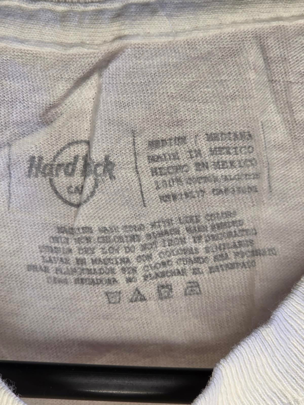 Hard Rock Cafe Hollywood Logo T-Shirt White Medium