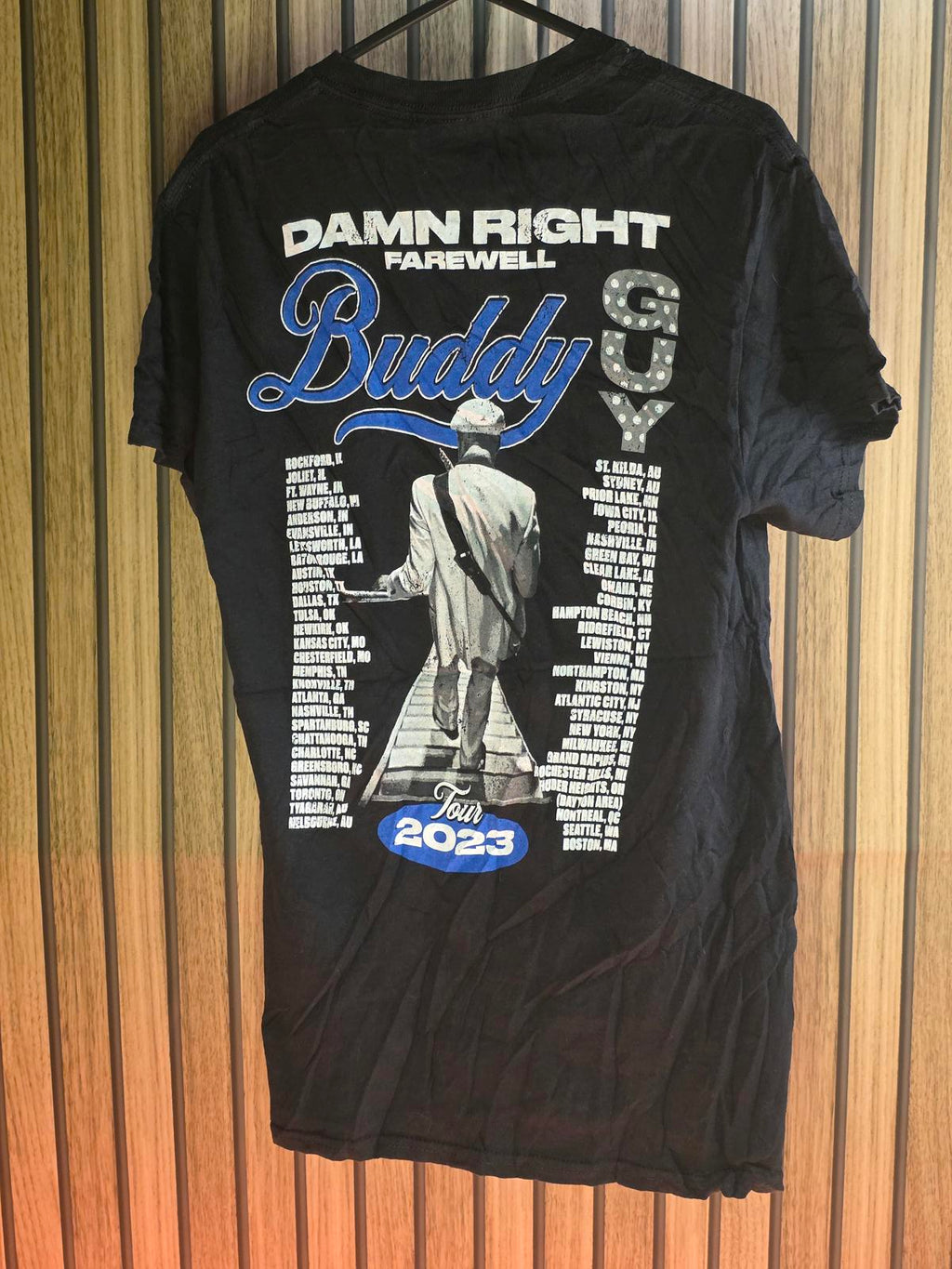 Buddy Guy Tour 2023 Graphic T-shirt Black Medium
