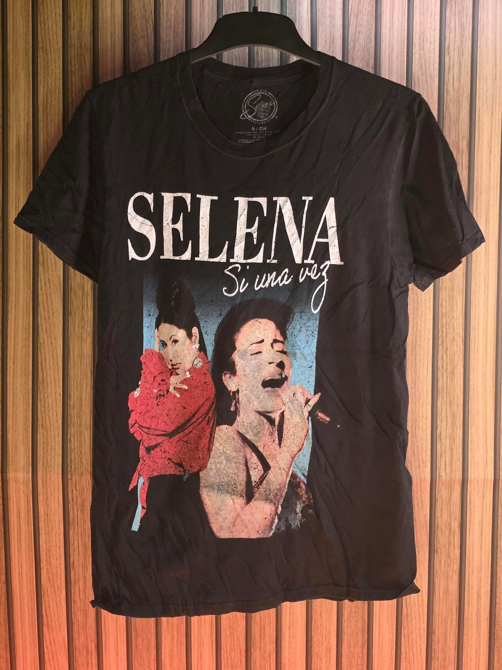 Selena Si Una Vez T-Shirt Black Size S