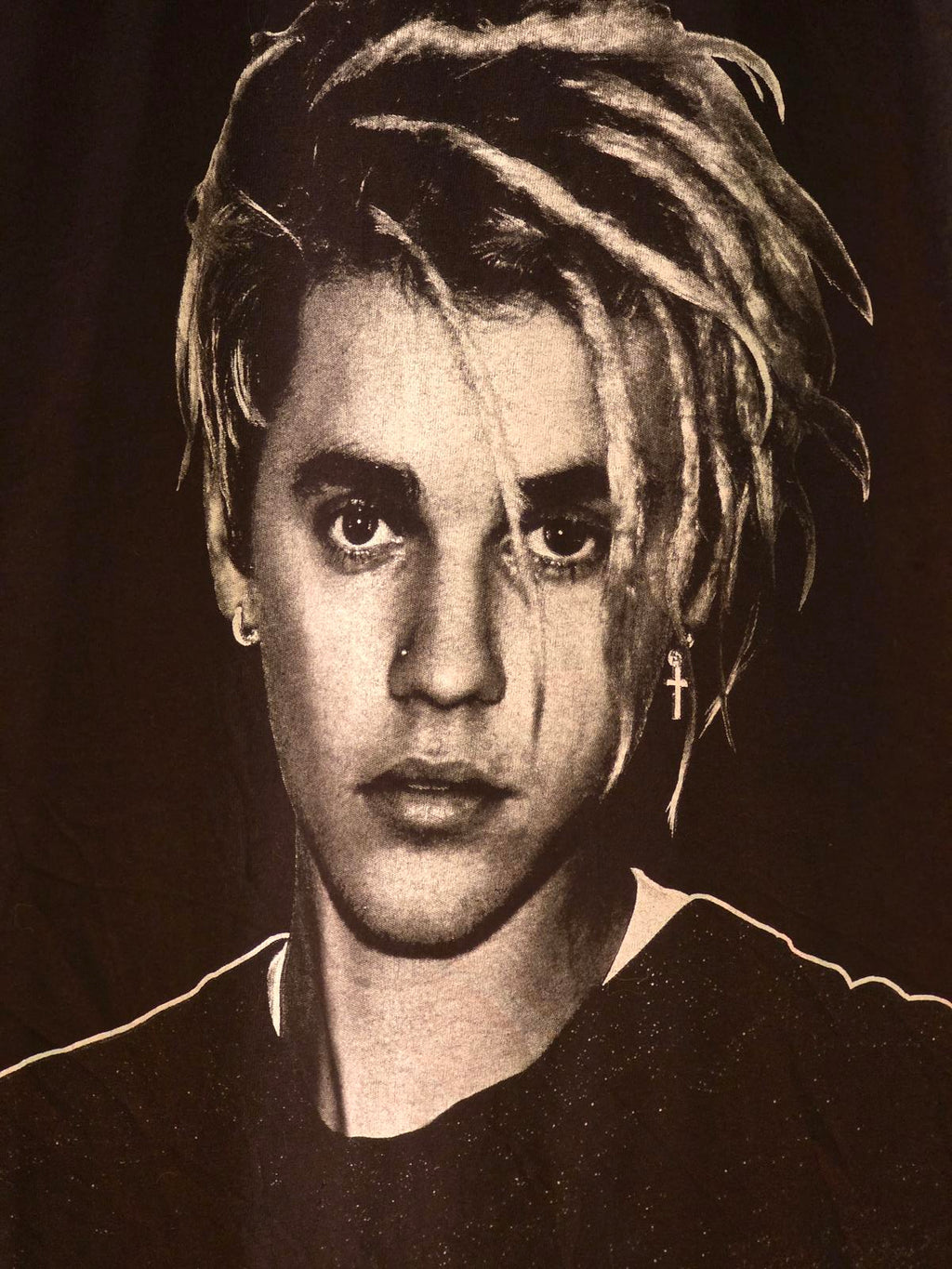 Justin Bieber Tour T-shirt Black SMALL