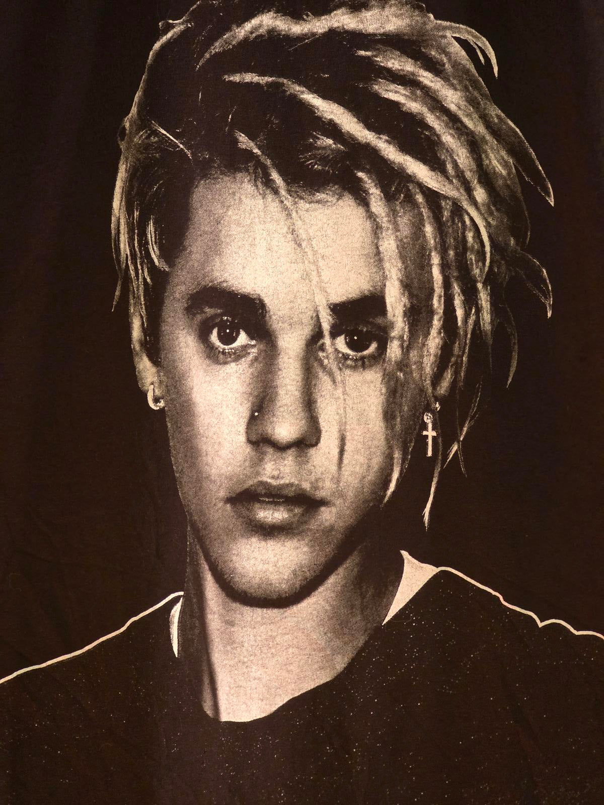 Justin Bieber Tour T-shirt Black SMALL