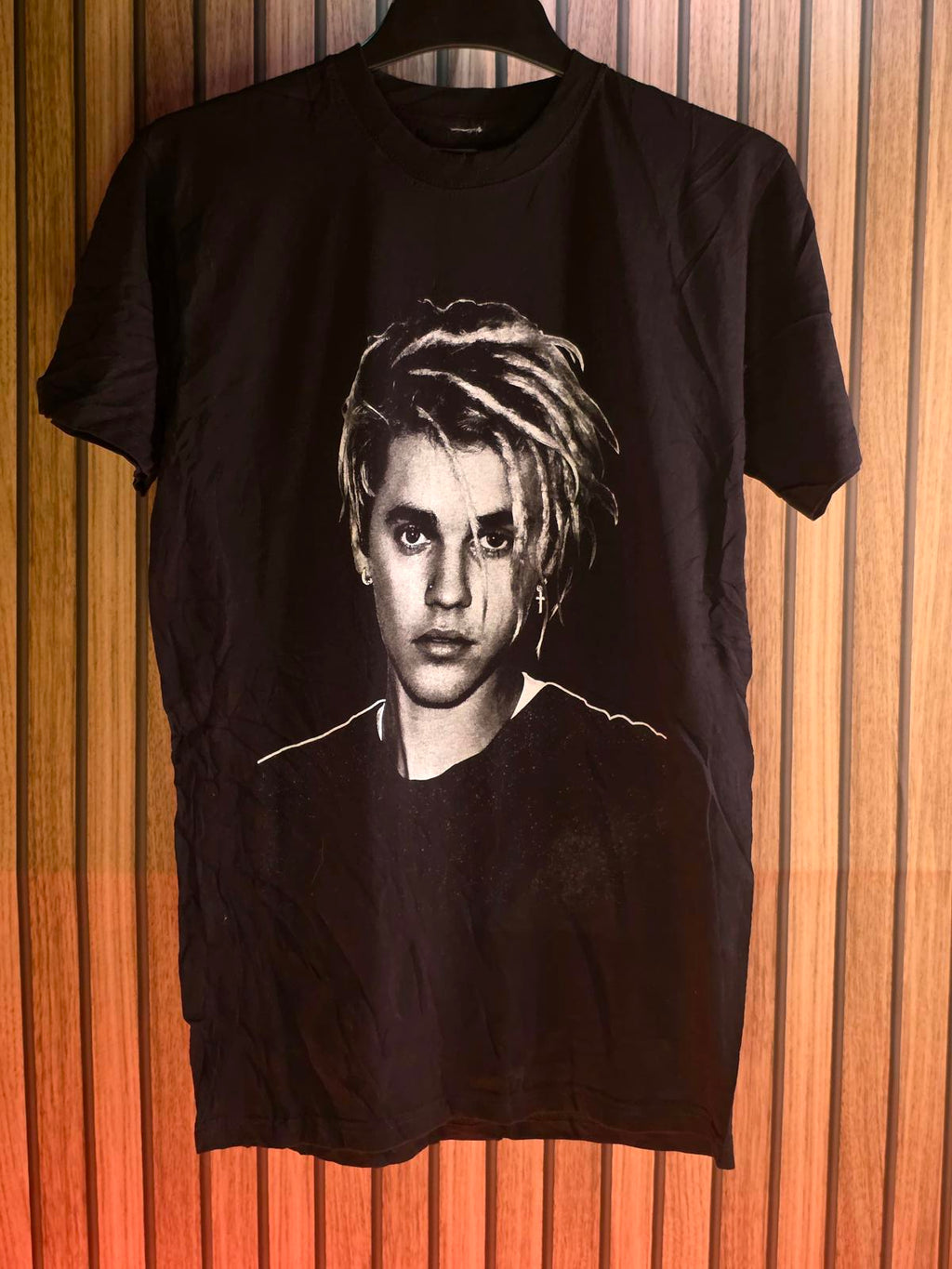 Justin Bieber Tour T-shirt Black SMALL