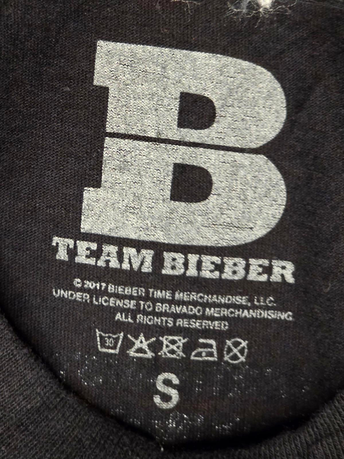 Justin Bieber Tour T-shirt Black SMALL