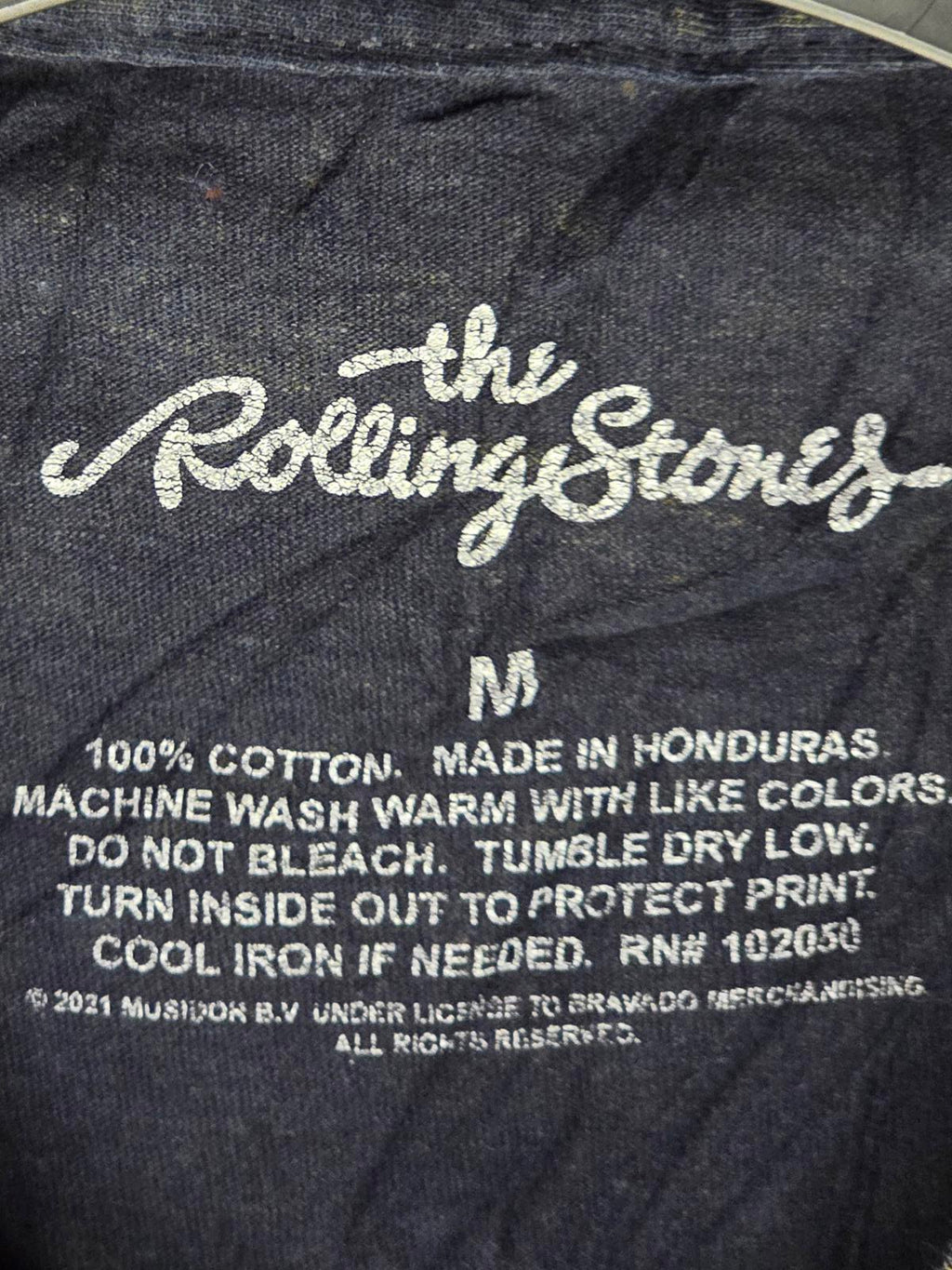 The Rolling Stones T-Shirt Multiple Tongue Logos Black Medium