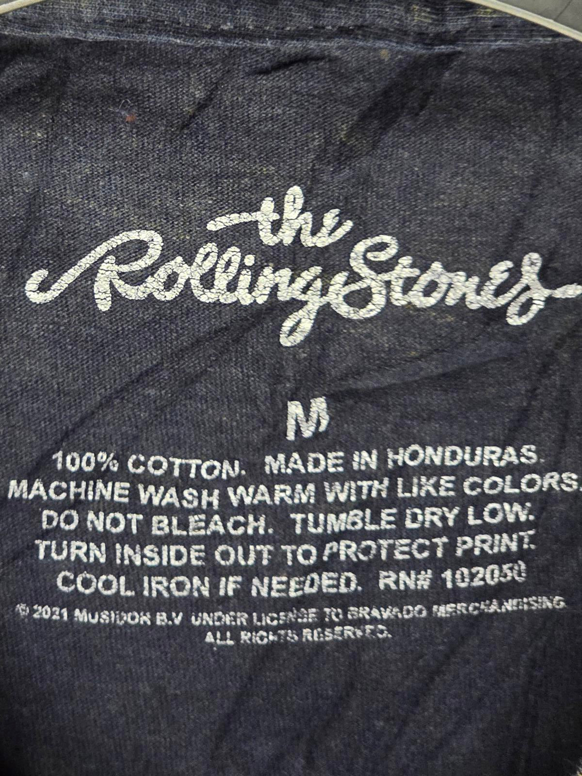 The Rolling Stones T-Shirt Multiple Tongue Logos Black Medium