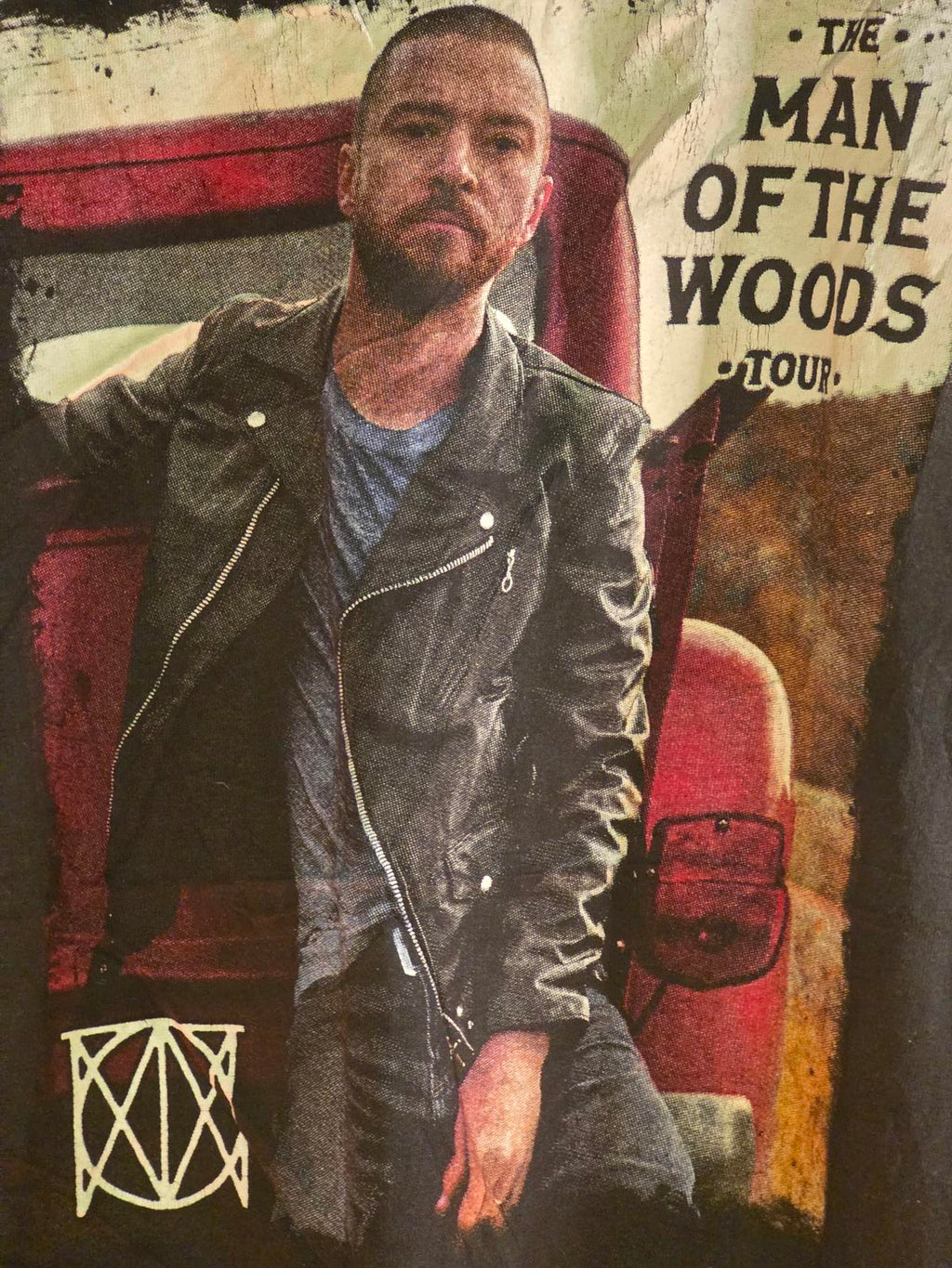 Justin Timberlake Man of the Woods Tour Black Graphic T-Shirt Small