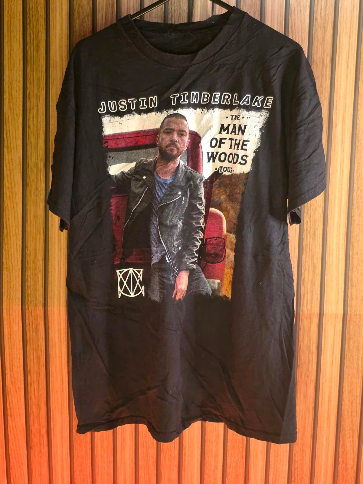 Justin Timberlake Man of the Woods Tour Black Graphic T-Shirt Small