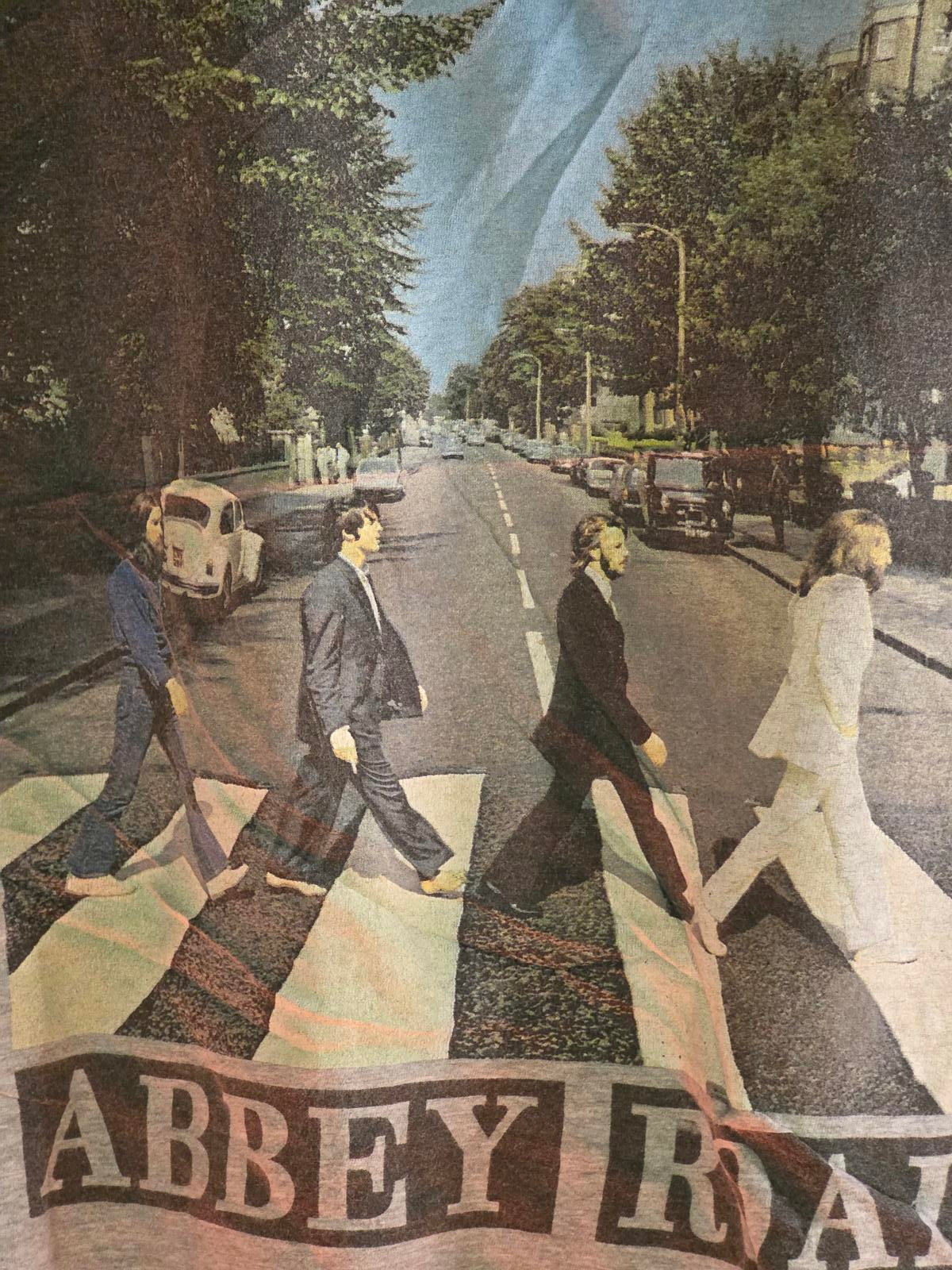 The Beatles Abbey Road Graphic T-Shirt Grey XL