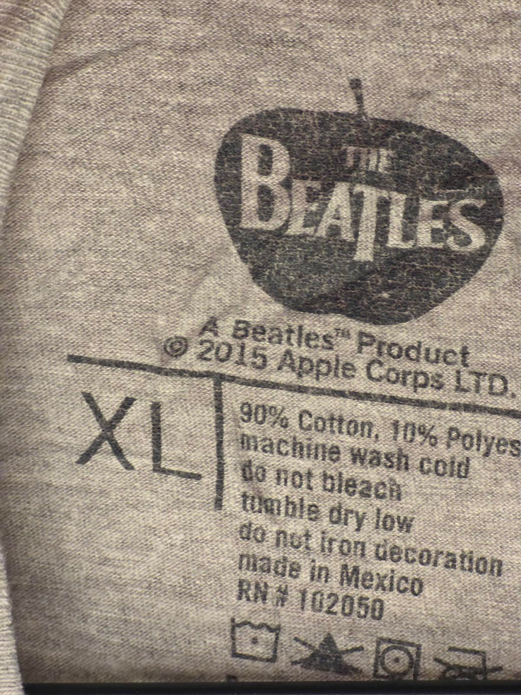 The Beatles Abbey Road Graphic T-Shirt Grey XL