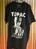 2PAC Tupac Trust Nobody Black Graphic T-Shirt Large