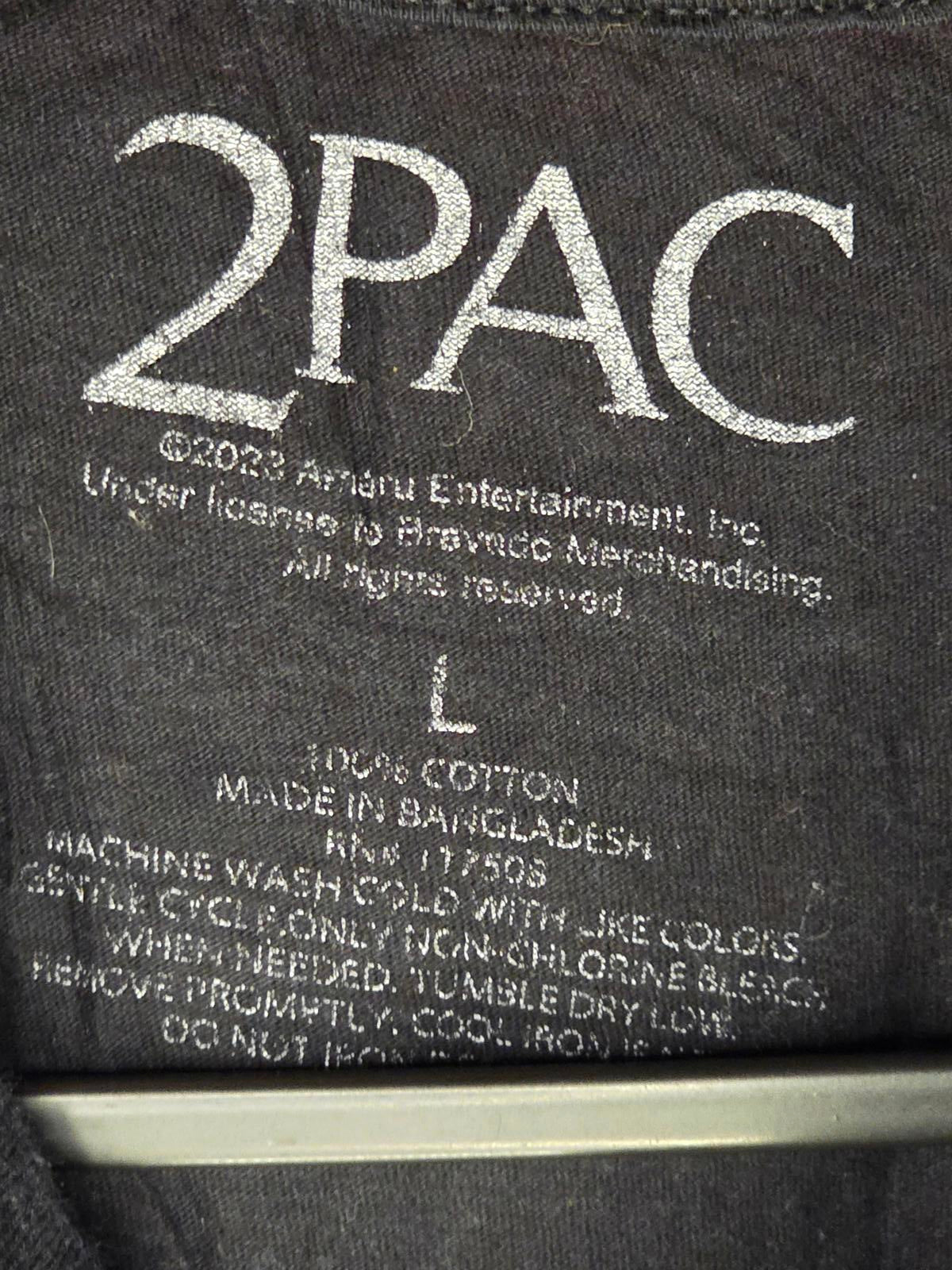 2PAC Tupac Trust Nobody Black Graphic T-Shirt Large