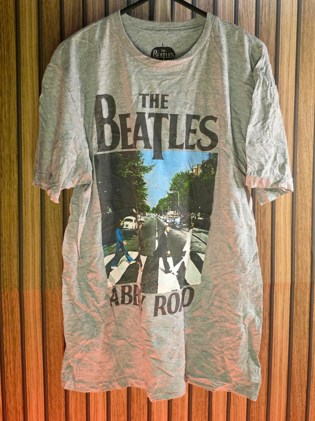 The Beatles Abbey Road Graphic T-Shirt Grey Medium