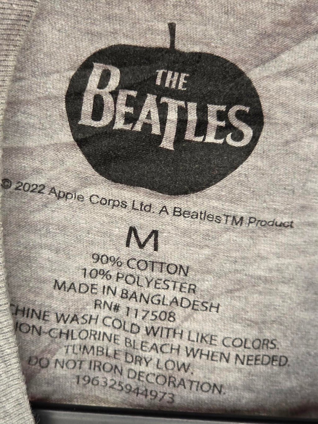 The Beatles Abbey Road Graphic T-Shirt Grey Medium