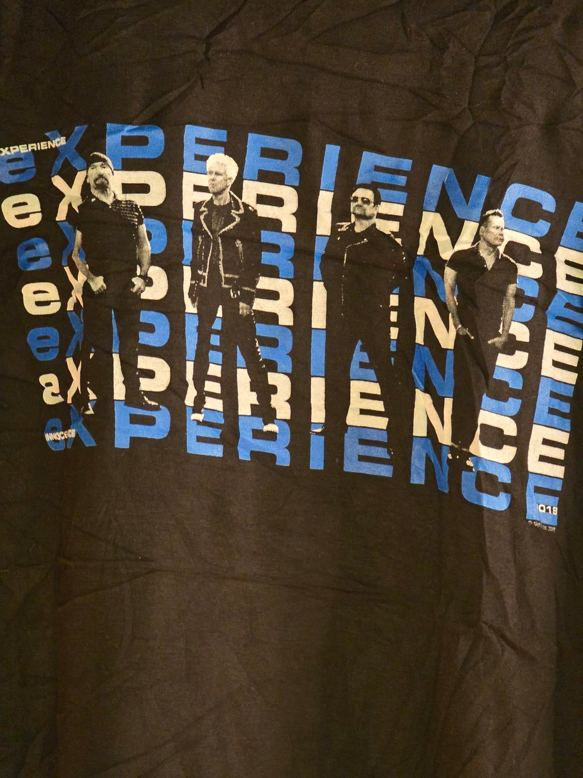 U2 Experience + Innocence Tour 2018 Black Graphic T-Shirt XL