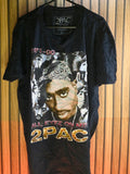 2PAC All Eyez On Me Graphic T-Shirt Black Large