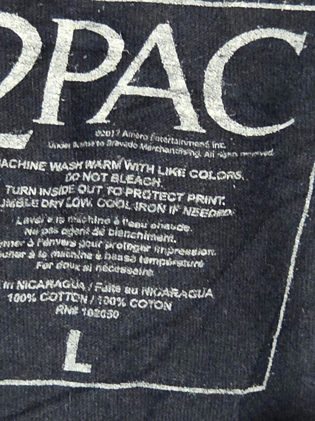 2PAC All Eyez On Me Graphic T-Shirt Black Large