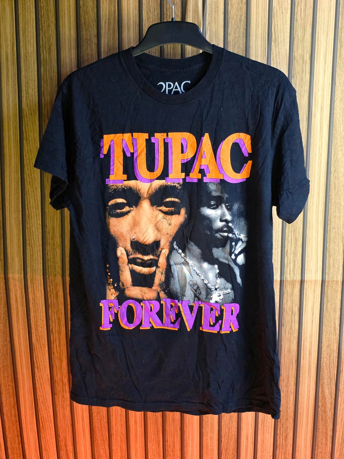 2PAC Tupac Forever Graphic T-Shirt Black Medium