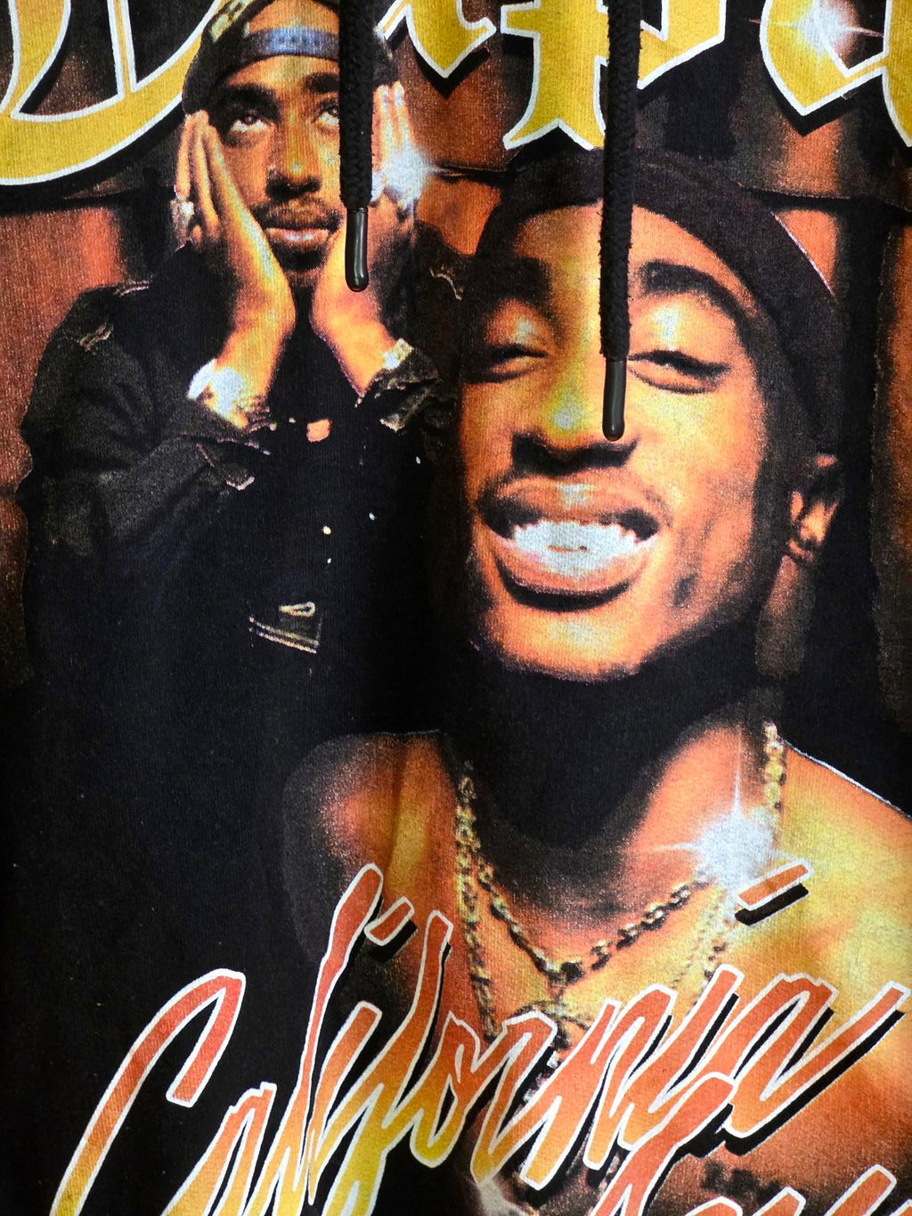 Tupac California Love Graphic Hoodie Black Size Regular Small