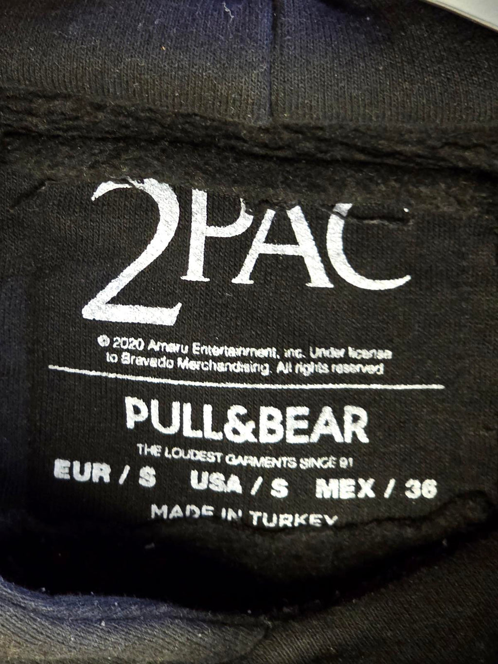 Tupac California Love Graphic Hoodie Black Size Regular Small