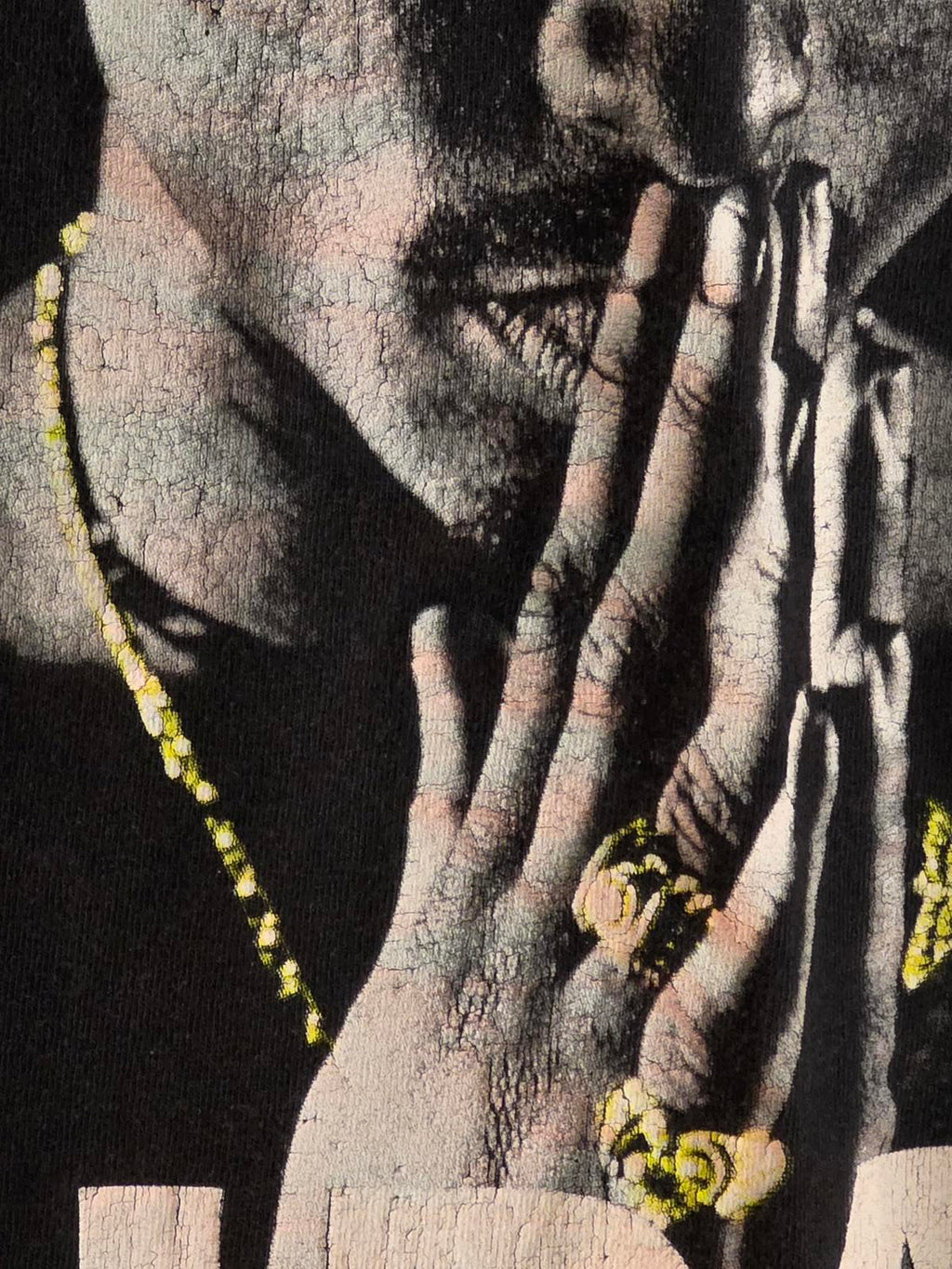 Tupac Shakur Prayer Graphic Black T-shirt Size Small