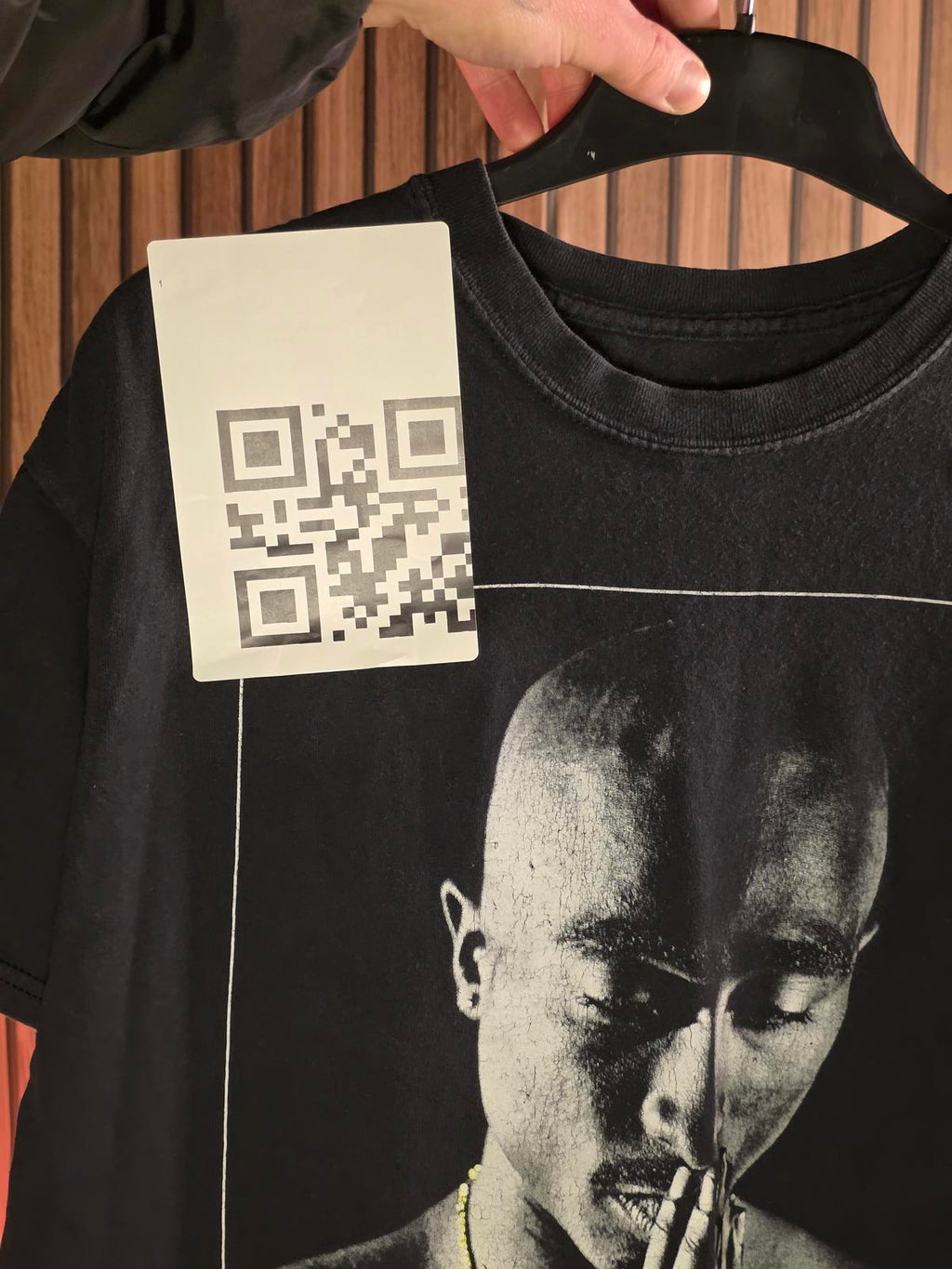 Tupac Shakur Prayer Graphic Black T-shirt Size Small