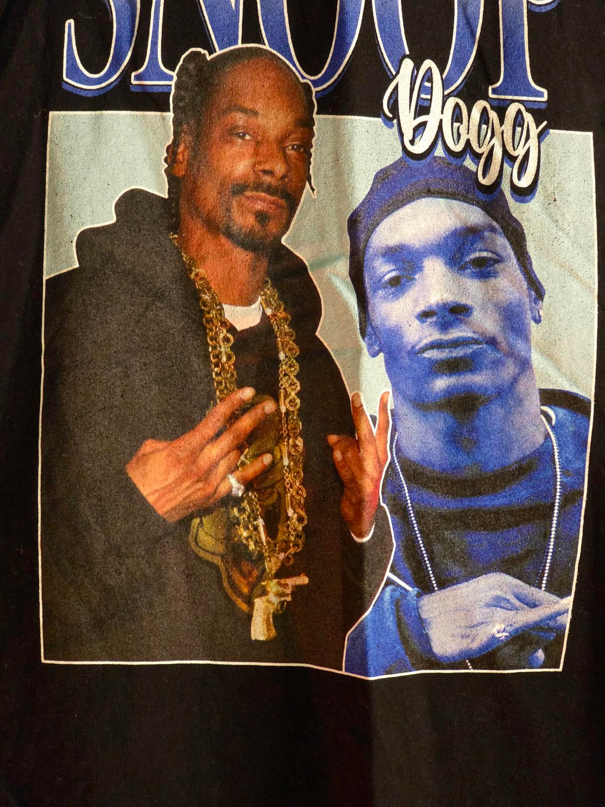 Snoop Dogg Graphic T-Shirt Black Small Casual