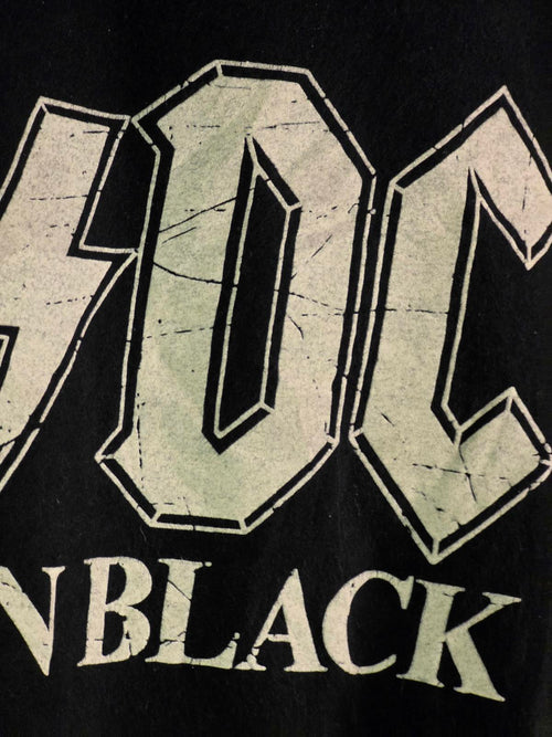 AC/DC Back In Black Band T-Shirt Black Medium